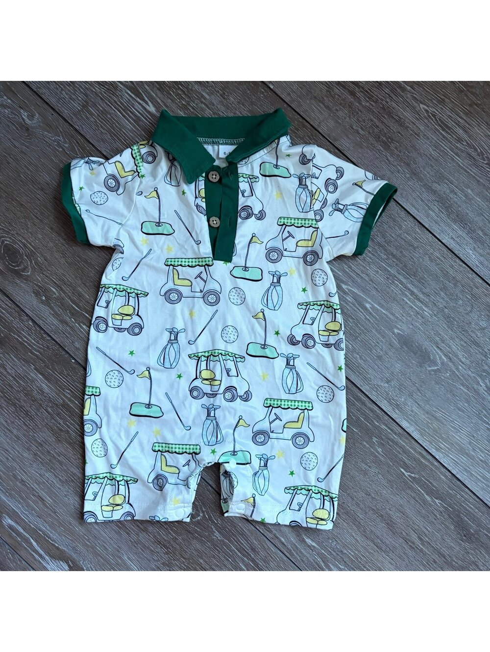 Boutique Baby Boy Golf Romper